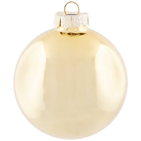 72ct. 4" Red & Gold Matte Glass Ball Ornaments